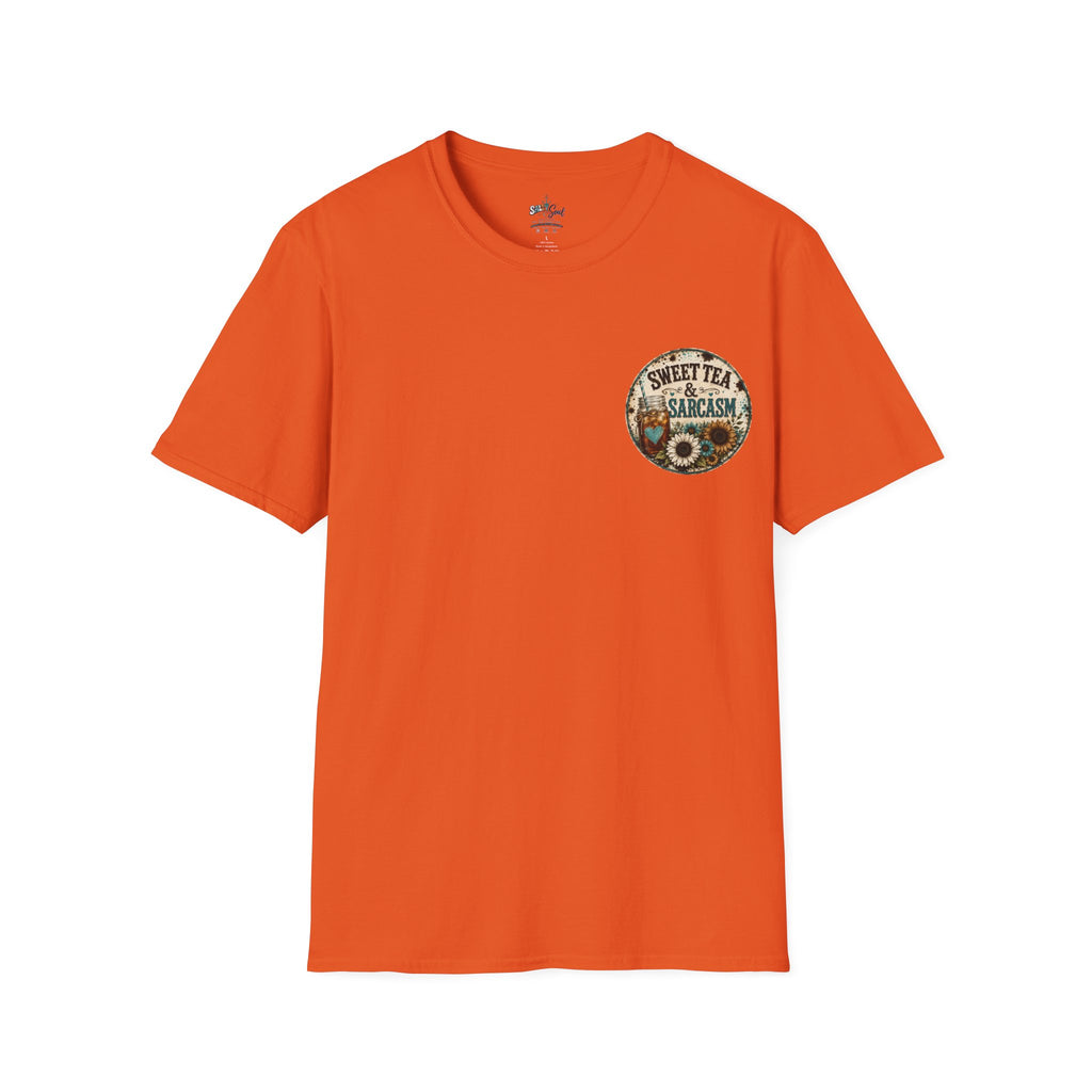 T-Shirt — 'Sweet Tea & Sarcasm' Southern Vintage Graphic Tee
