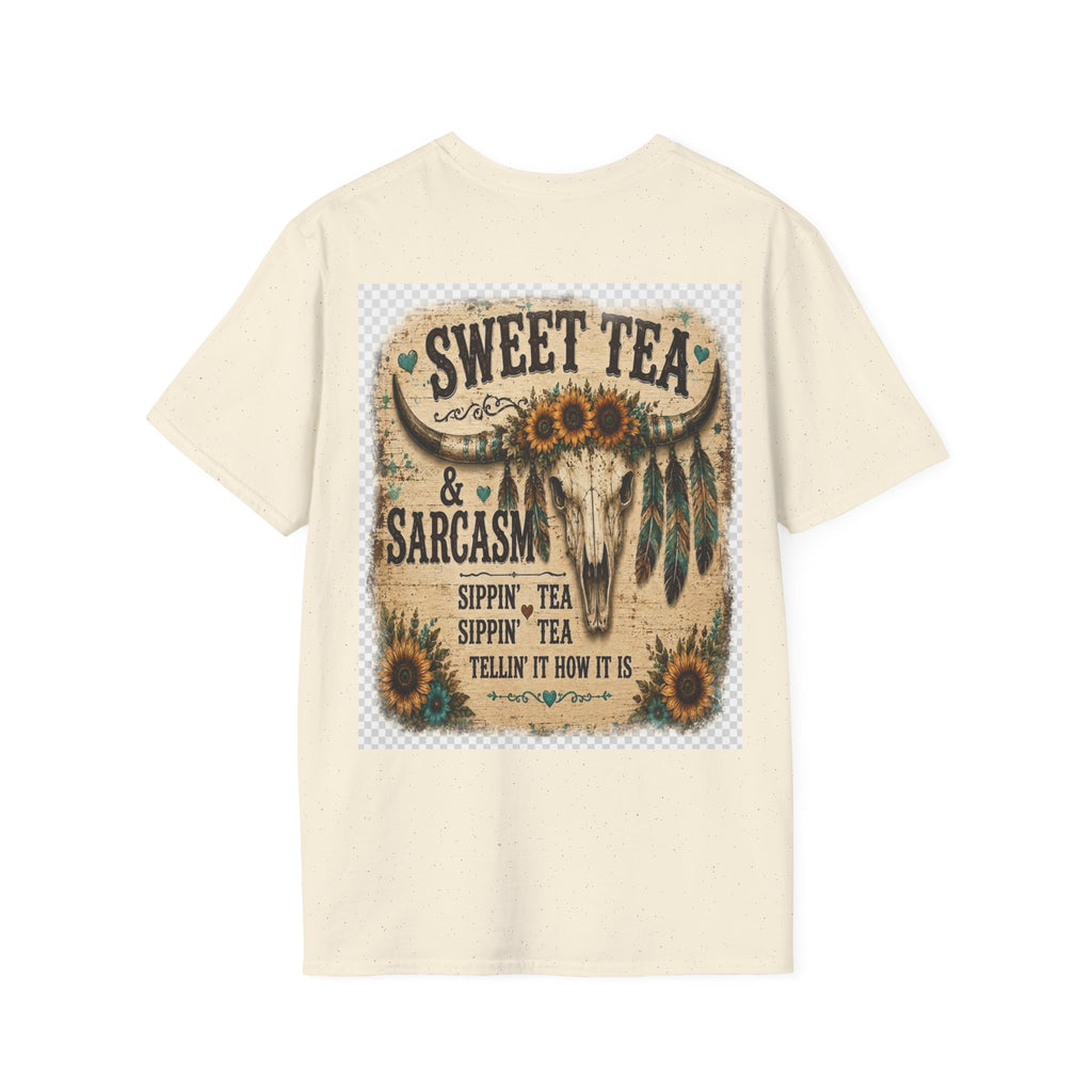 T-Shirt — 'Sweet Tea & Sarcasm' Southern Vintage Graphic Tee