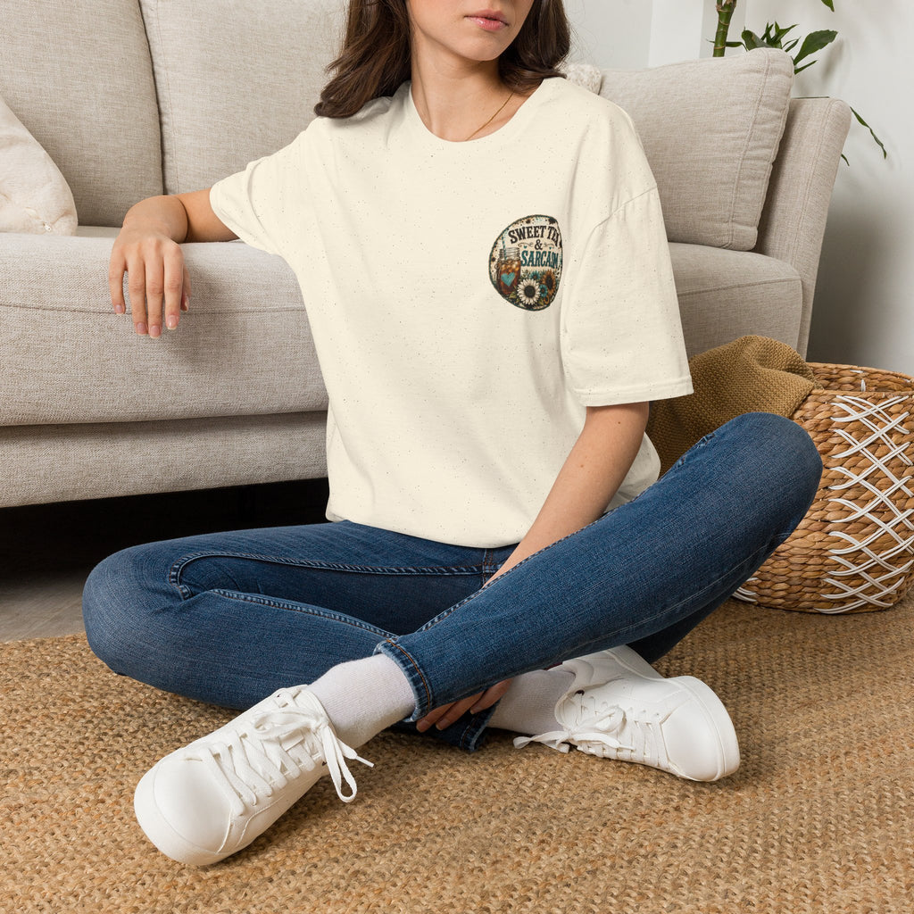 T-Shirt — 'Sweet Tea & Sarcasm' Southern Vintage Graphic Tee