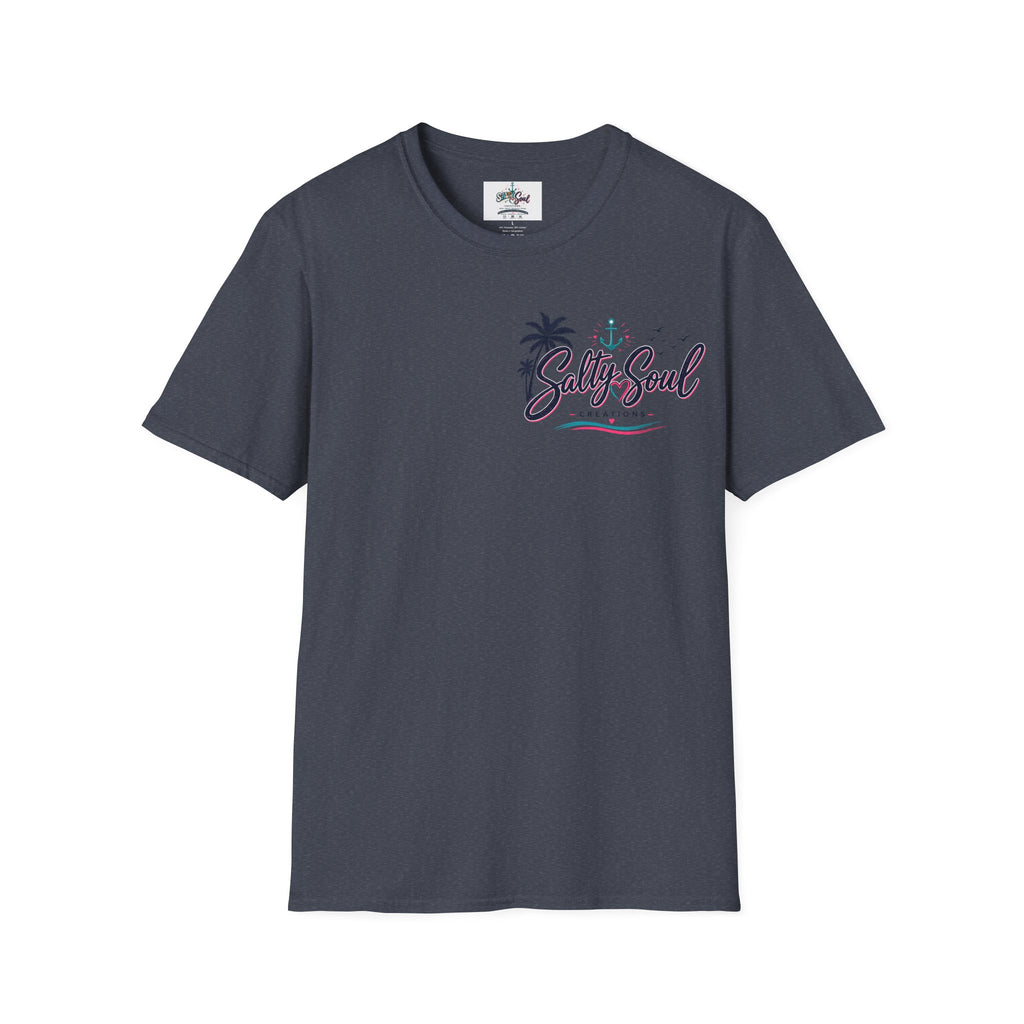 Salty Soul Beach T-Shirt — Palm Tree Coastal Graphic Tee