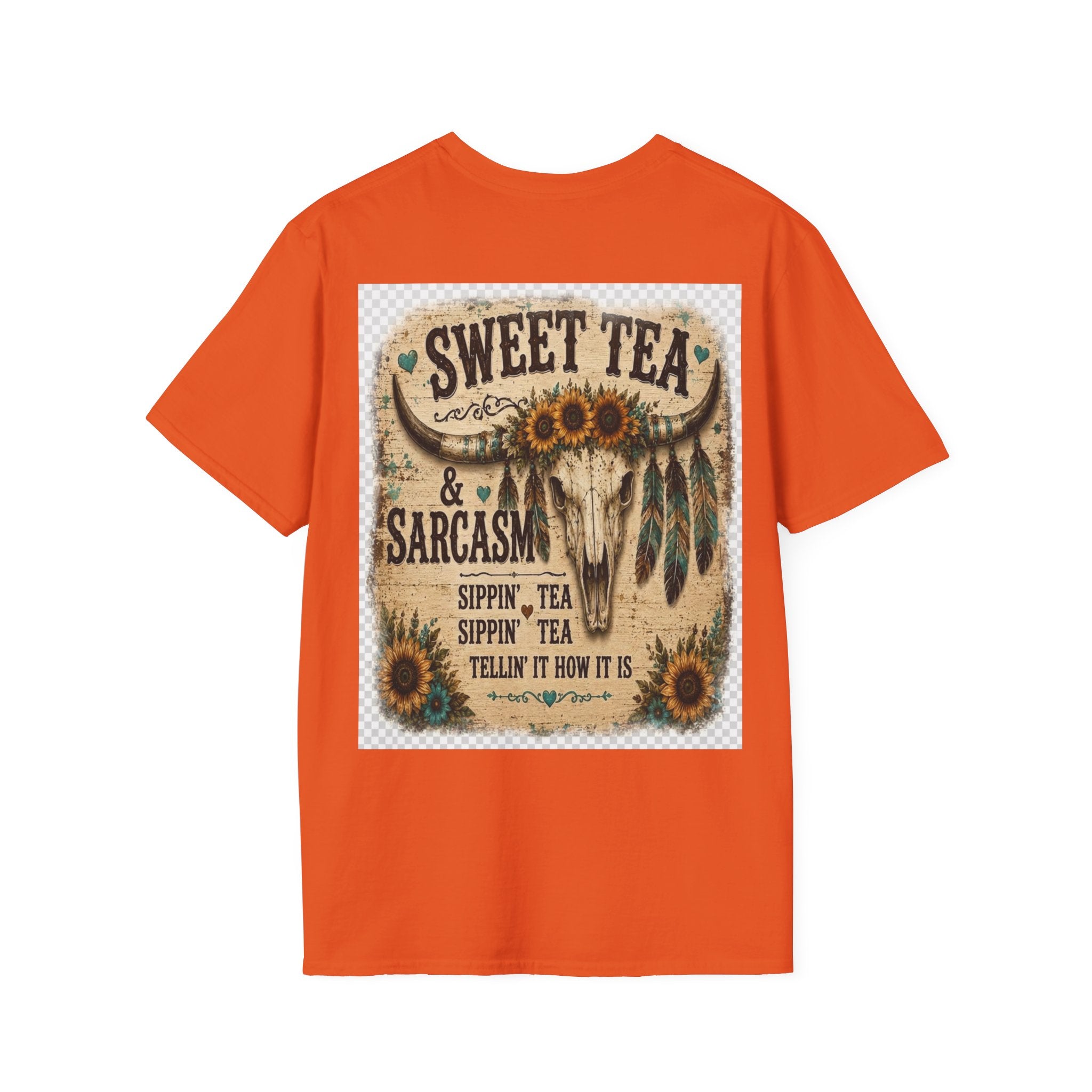 T-Shirt — 'Sweet Tea & Sarcasm' Southern Vintage Graphic Tee