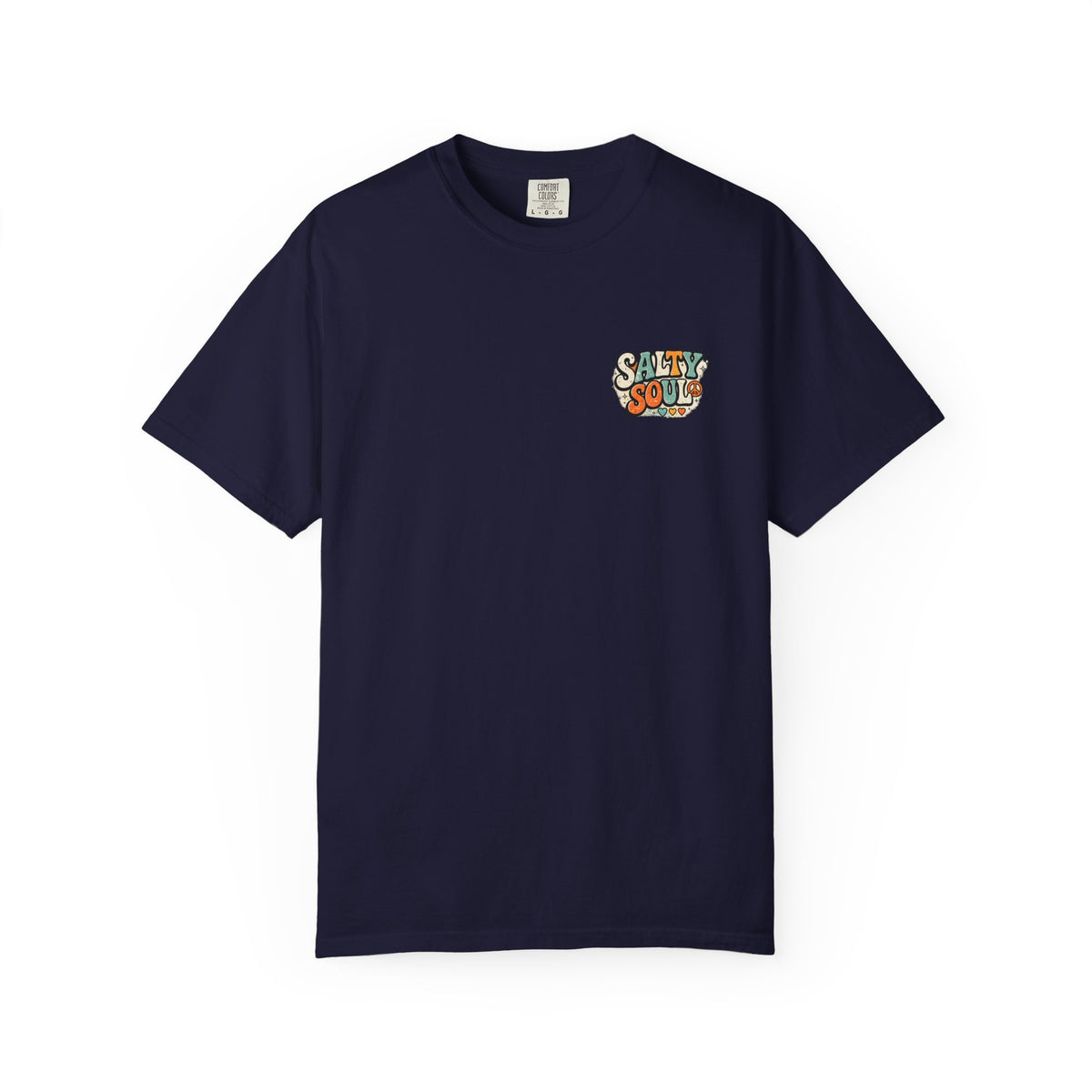 Salty Soul Vintage Surf T-Shirt — Retro 70s Beach Palm & Sunflower Graphic