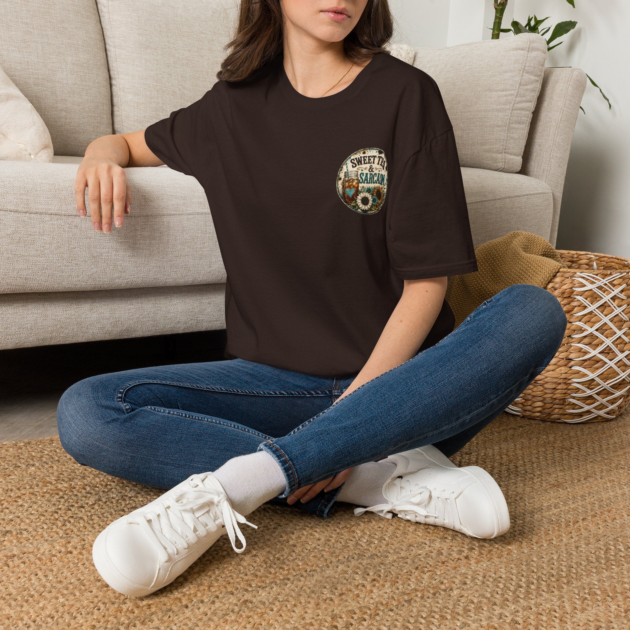 T-Shirt — 'Sweet Tea & Sarcasm' Southern Vintage Graphic Tee