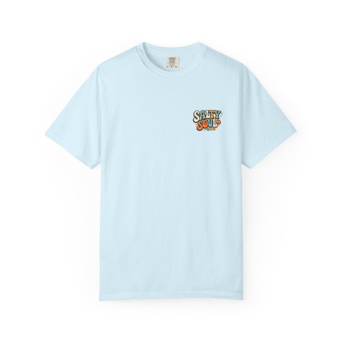 Salty Soul Vintage Surf T-Shirt — Retro 70s Beach Palm & Sunflower Graphic
