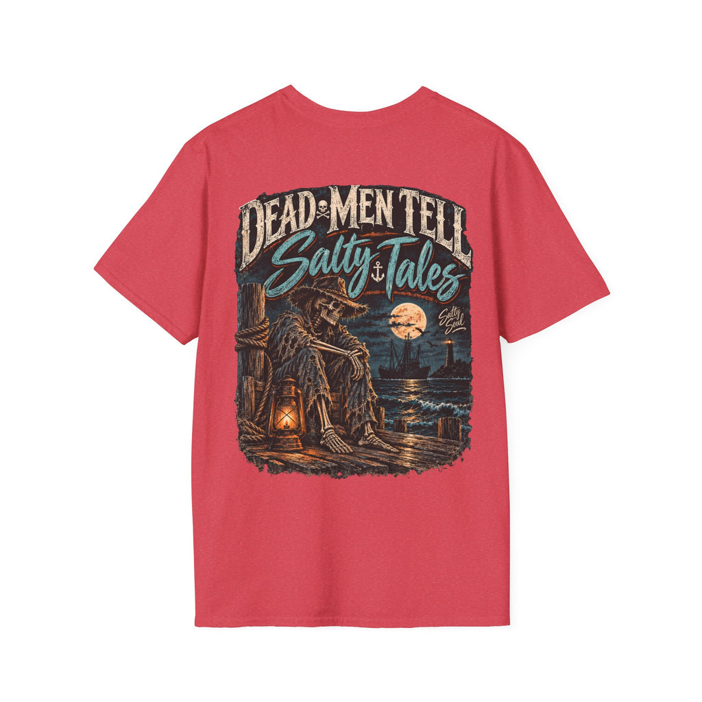 Salty Soul Pocket Tee — Deam Men Tell Skull Chest Graphic T-Shirt