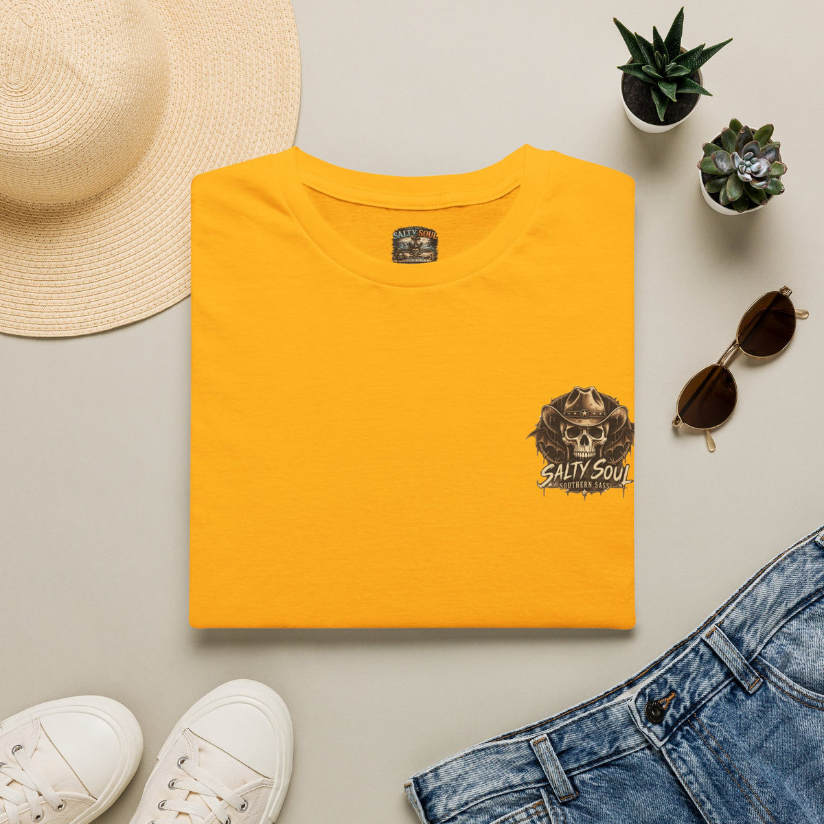 Salty Soul Pumpkin ManTee — Vintage Nautical Pirate Graphic T-Shirt