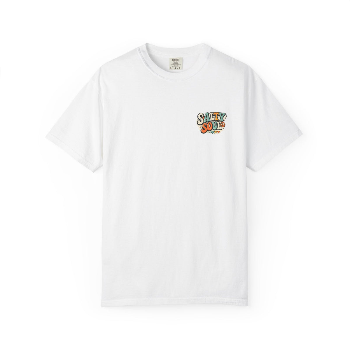 Salty Soul Vintage Surf T-Shirt — Retro 70s Beach Palm & Sunflower Graphic