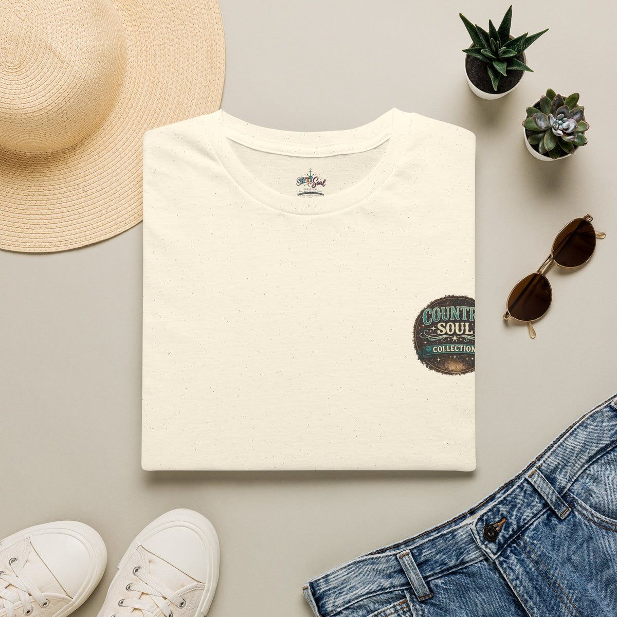 Country Soul Collection Pocket Tee — Vintage Rustic Logo T-Shirt