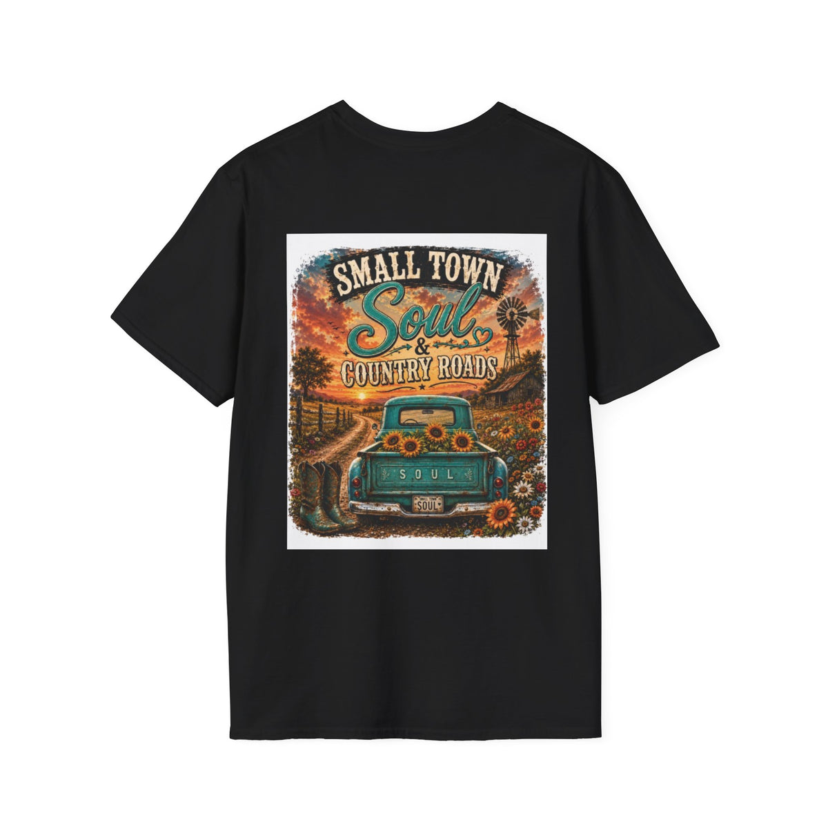 Country Soul Vintage Logo T-Shirt — Rustic Retro Pocket Tee