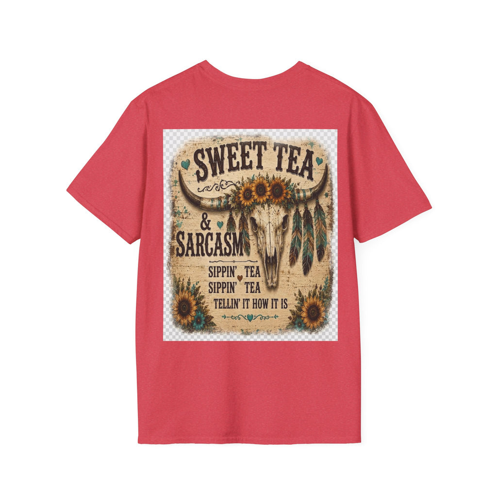T-Shirt — 'Sweet Tea & Sarcasm' Southern Vintage Graphic Tee