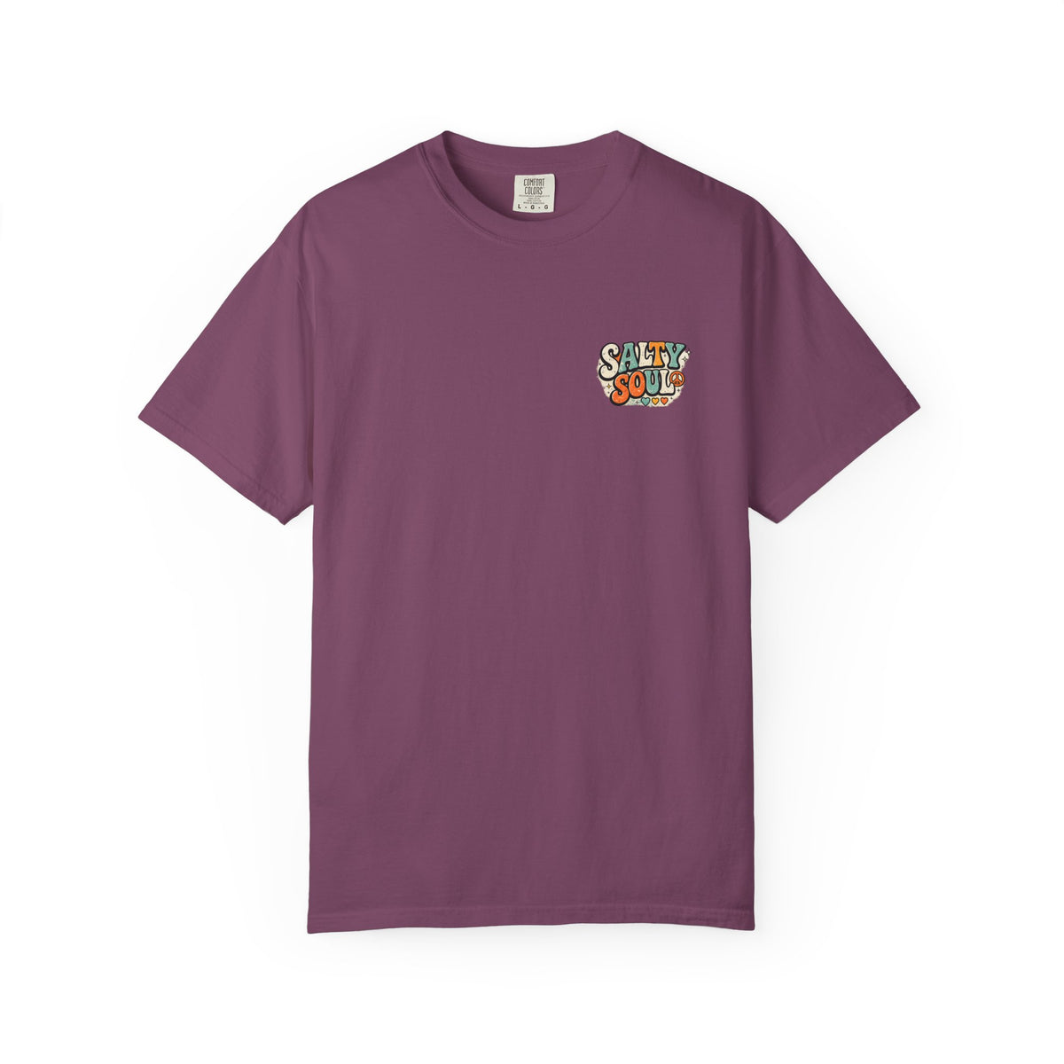 Salty Soul Vintage Surf T-Shirt — Retro 70s Beach Palm & Sunflower Graphic