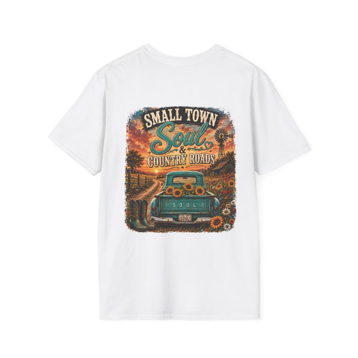 Country Soul Vintage Logo T-Shirt — Rustic Retro Pocket Tee