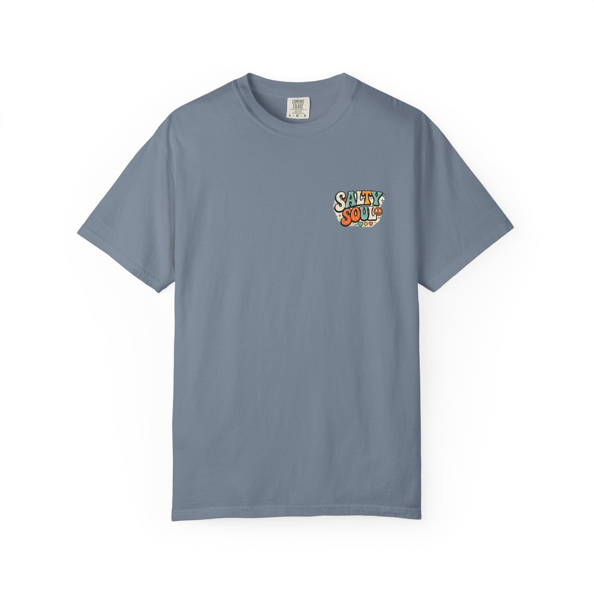 Salty Soul Vintage Surf T-Shirt — Retro 70s Beach Palm & Sunflower Graphic