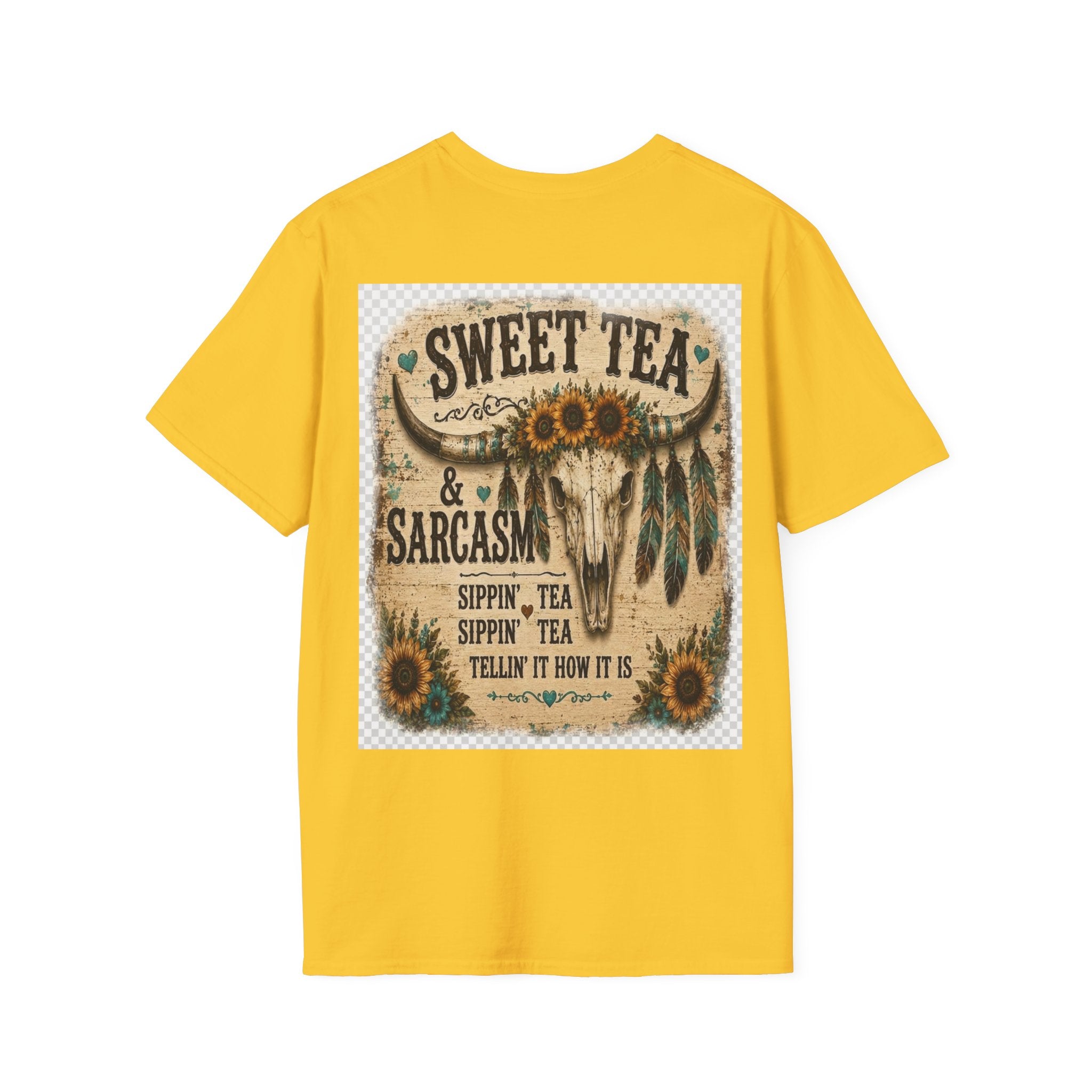 T-Shirt — 'Sweet Tea & Sarcasm' Southern Vintage Graphic Tee