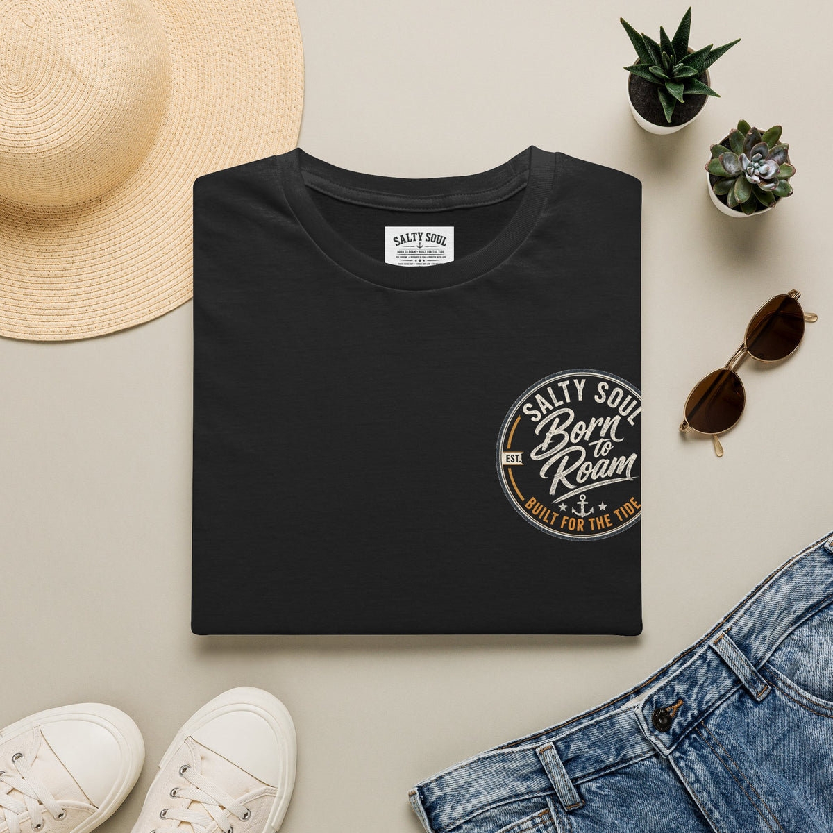 Salty Soul "Born to Roam" Beach Graphic T-Shirt