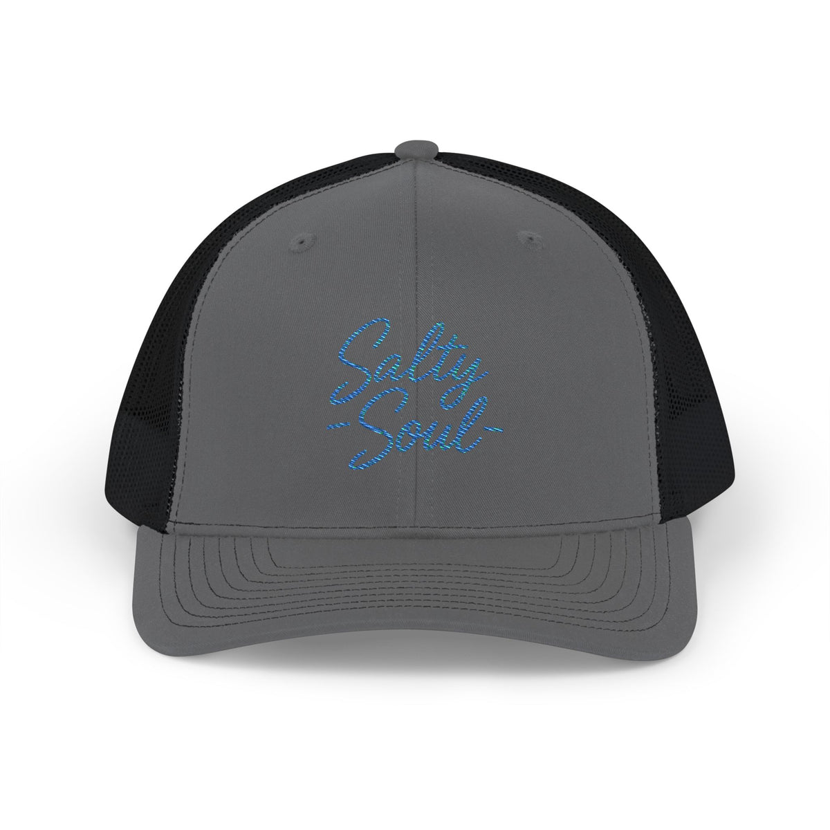 Salty Soul Trucker Cap — Embroidered Beach Snapback Hat