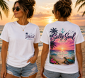 Salty Soul Beach T-Shirt — Palm Tree Coastal Graphic Tee