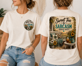 T-Shirt — 'Sweet Tea & Sarcasm' Vintage Floral Graphic
