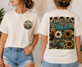 T-Shirt — Sweet Tea & Sarcasm Vintage Pocket Graphic