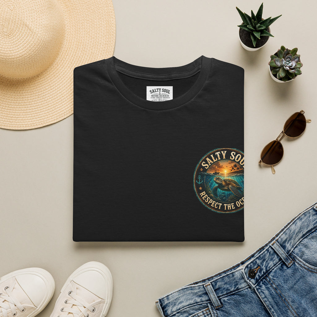 Salty Soul 'Respect the Ocean' Beach Graphic T-Shirt