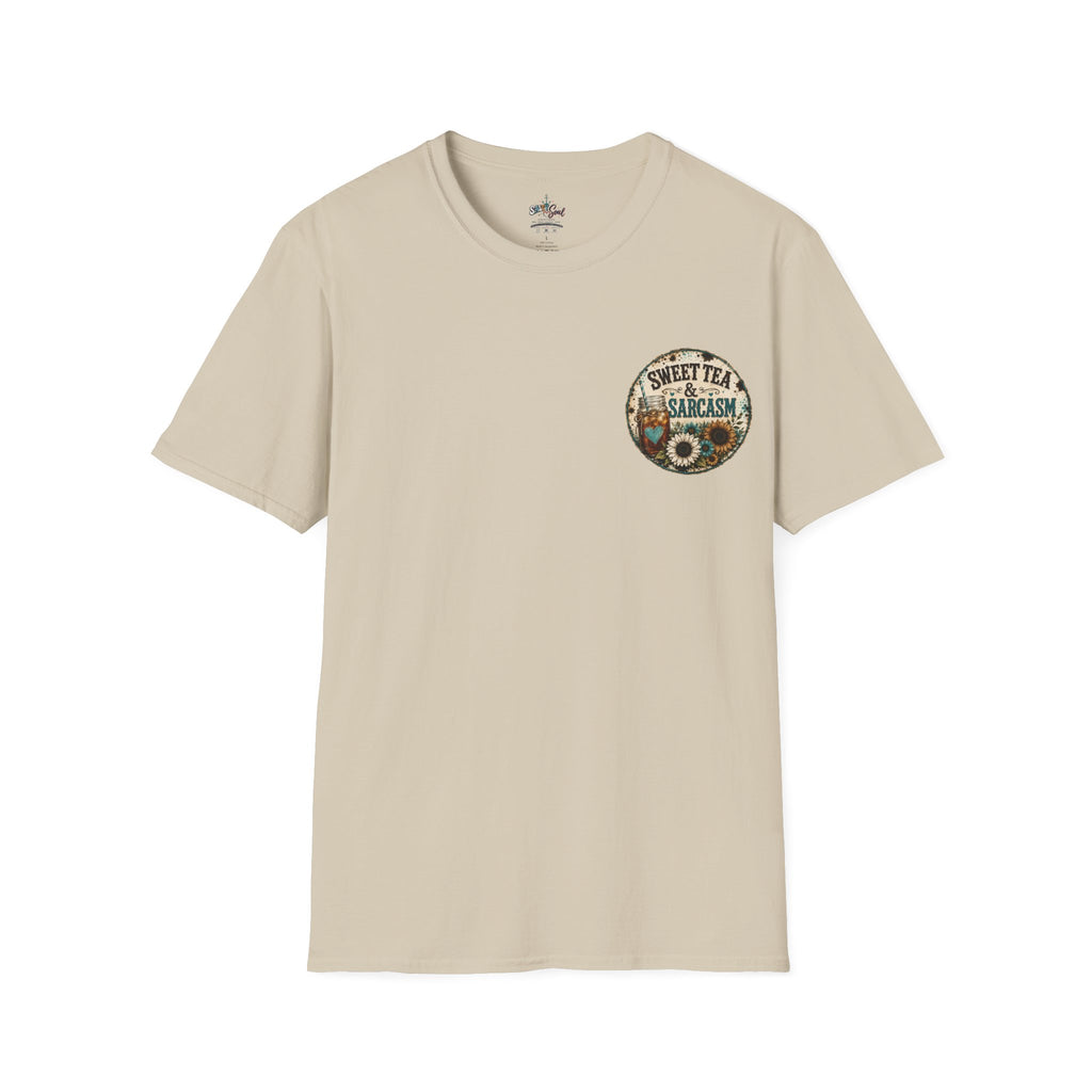 T-Shirt — 'Sweet Tea & Sarcasm' Southern Vintage Graphic Tee