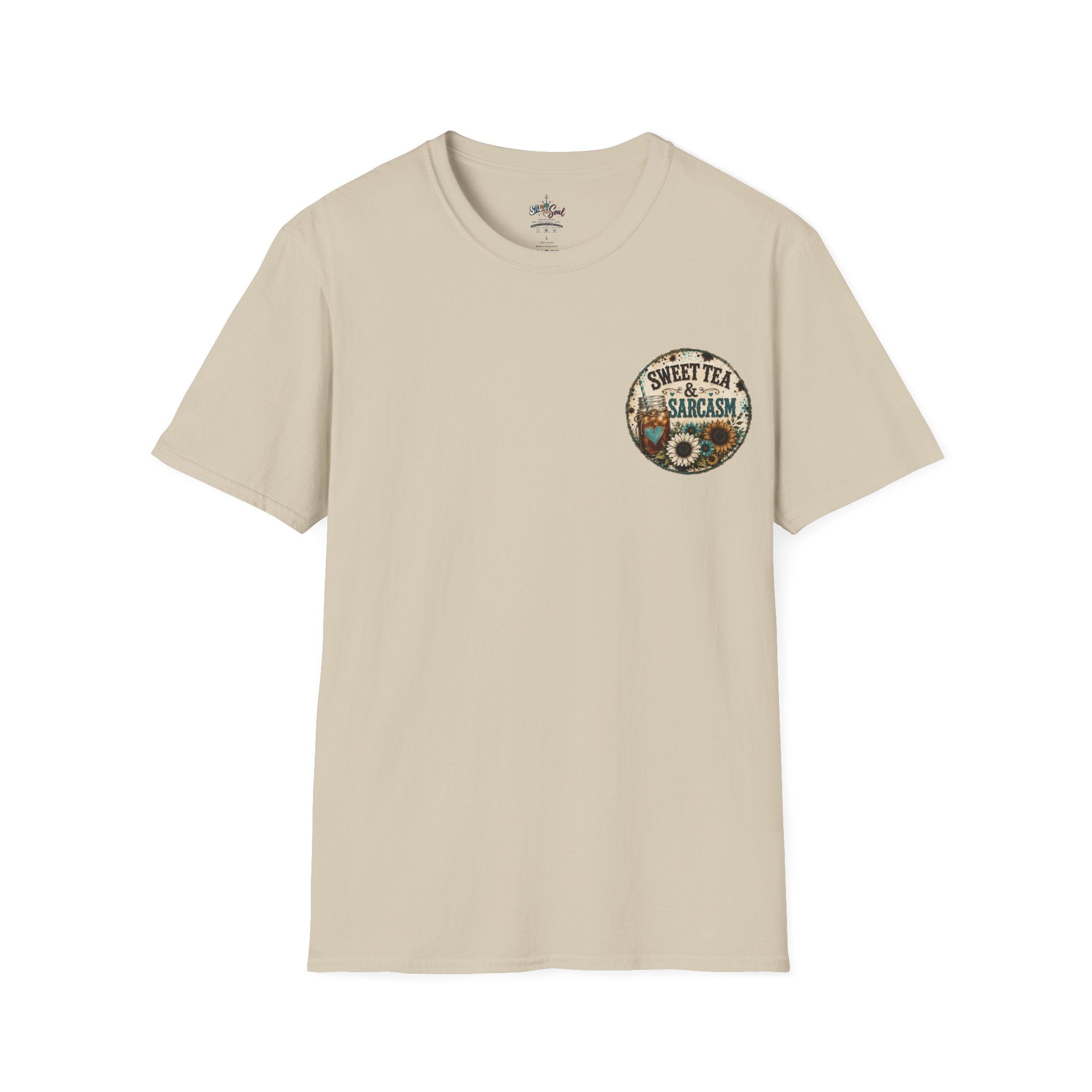 T-Shirt — 'Sweet Tea & Sarcasm' Southern Vintage Graphic Tee