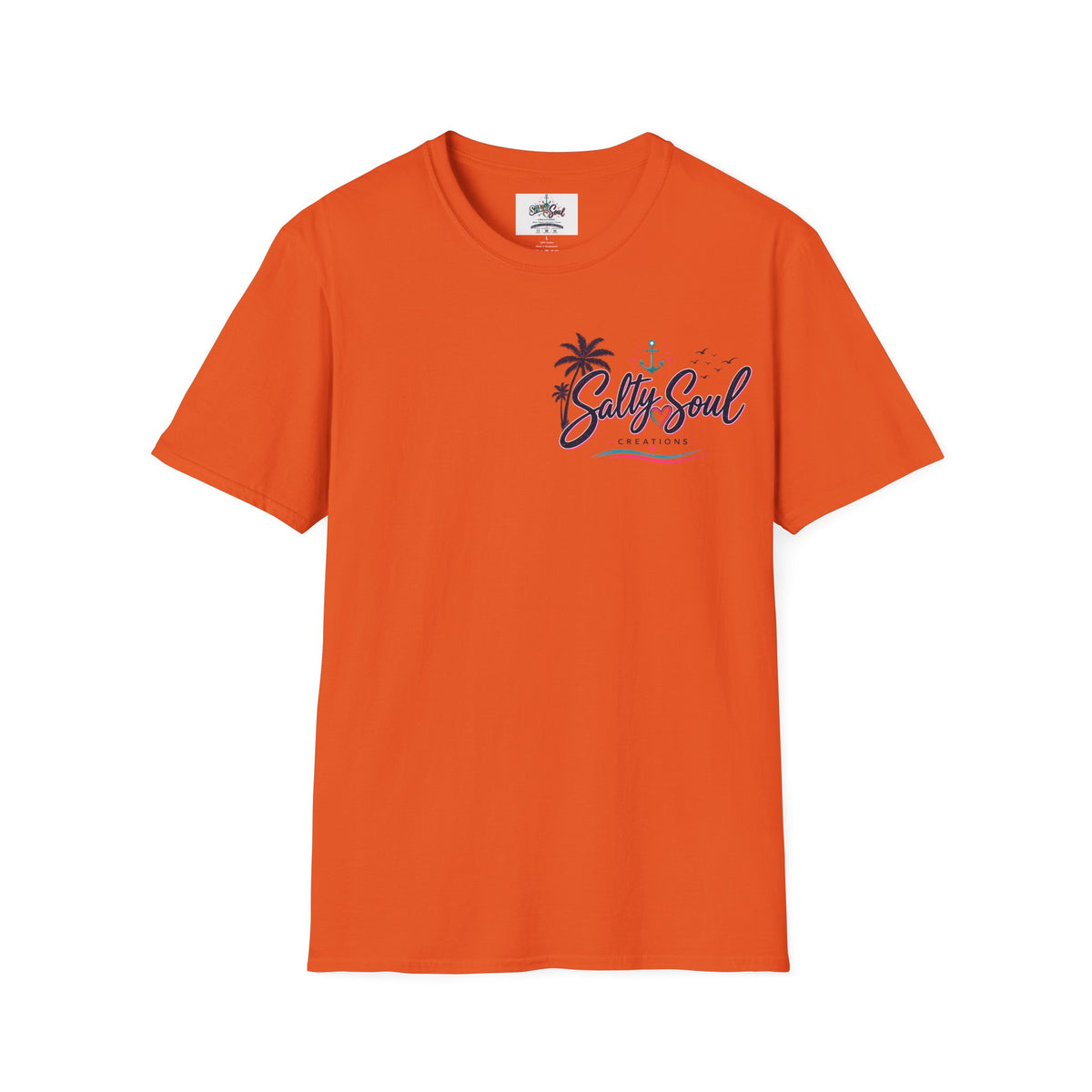 Salty Soul Beach T-Shirt — Palm Tree Coastal Graphic Tee