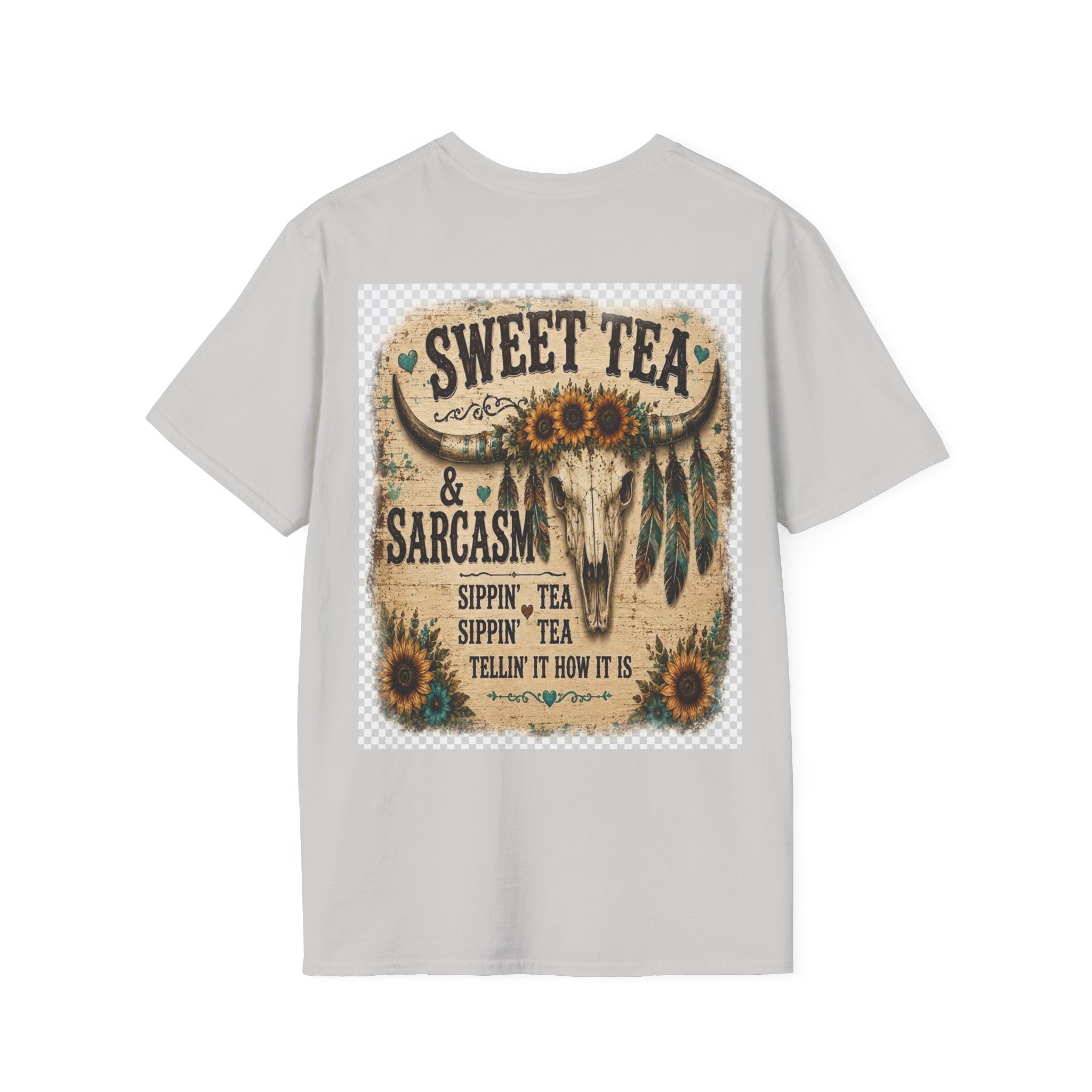 T-Shirt — 'Sweet Tea & Sarcasm' Southern Vintage Graphic Tee