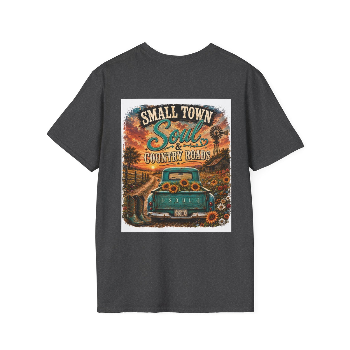 Country Soul Vintage Logo T-Shirt — Rustic Retro Pocket Tee