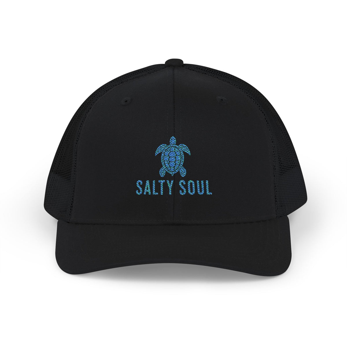 Turtle Logo Trucker Cap — 'Salty Soul' Embroidered Snapback