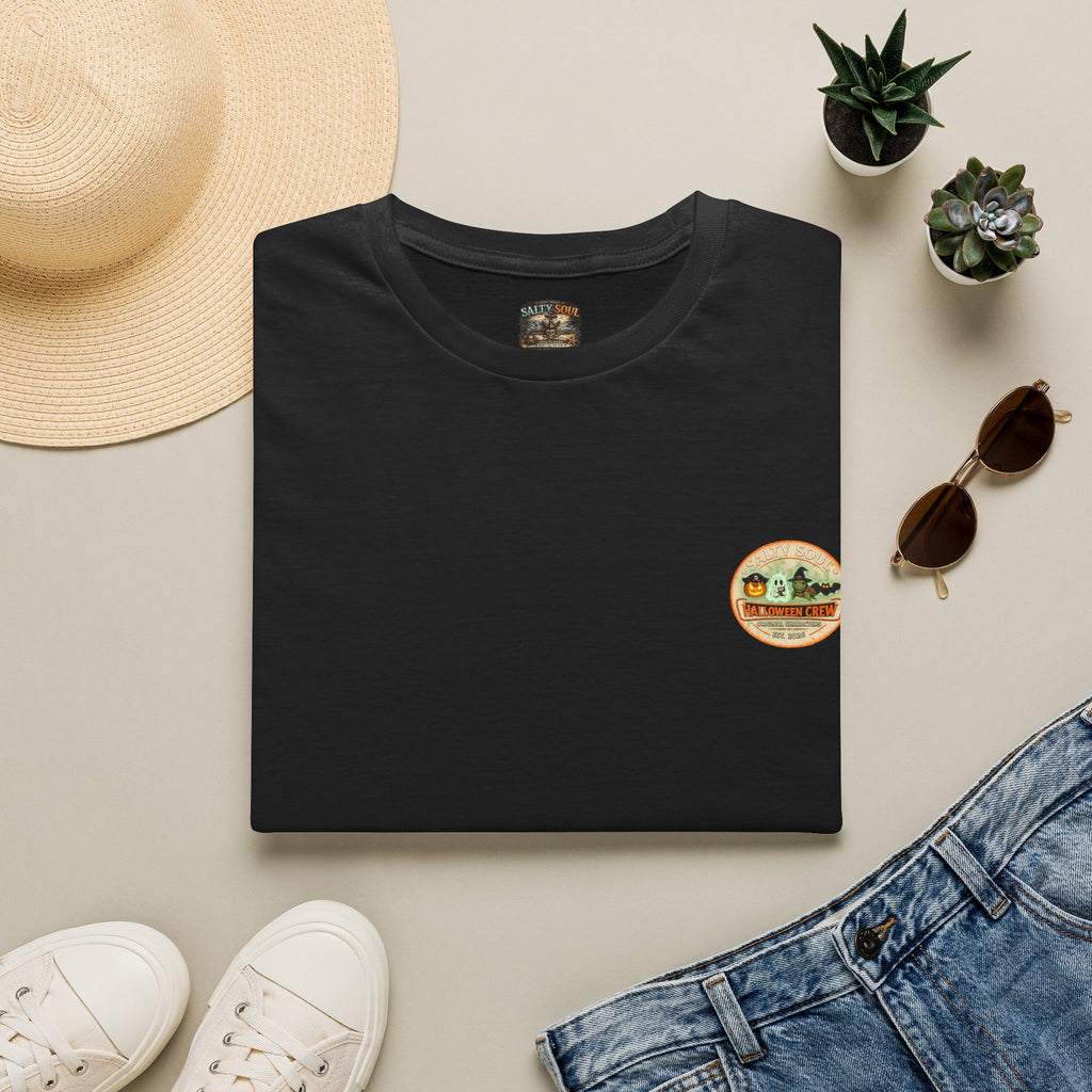 Vintage Desert Sunset Patch T-Shirt — "Captain Jack-o'Lantern" Beach Vibe