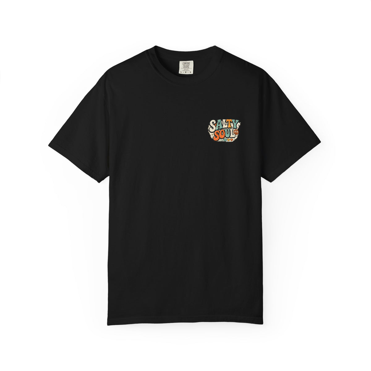 Salty Soul Vintage Surf T-Shirt — Retro 70s Beach Palm & Sunflower Graphic