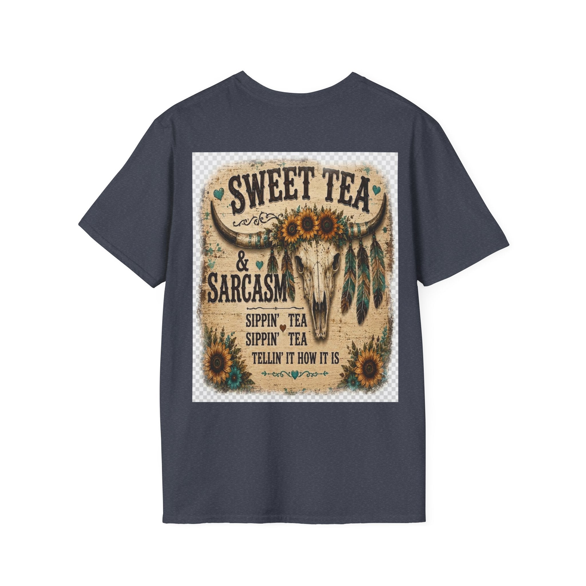 T-Shirt — 'Sweet Tea & Sarcasm' Southern Vintage Graphic Tee