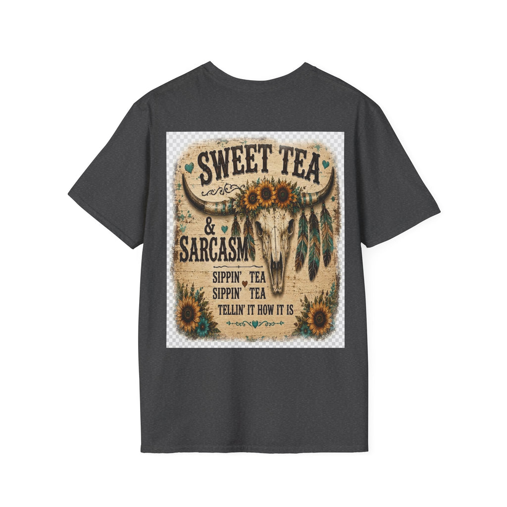 T-Shirt — 'Sweet Tea & Sarcasm' Southern Vintage Graphic Tee