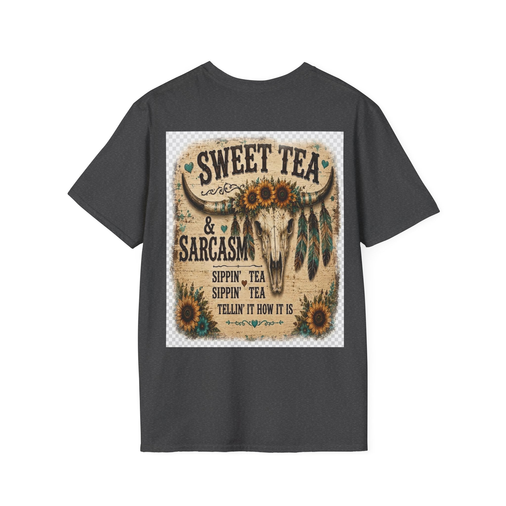 T-Shirt — 'Sweet Tea & Sarcasm' Southern Vintage Graphic Tee