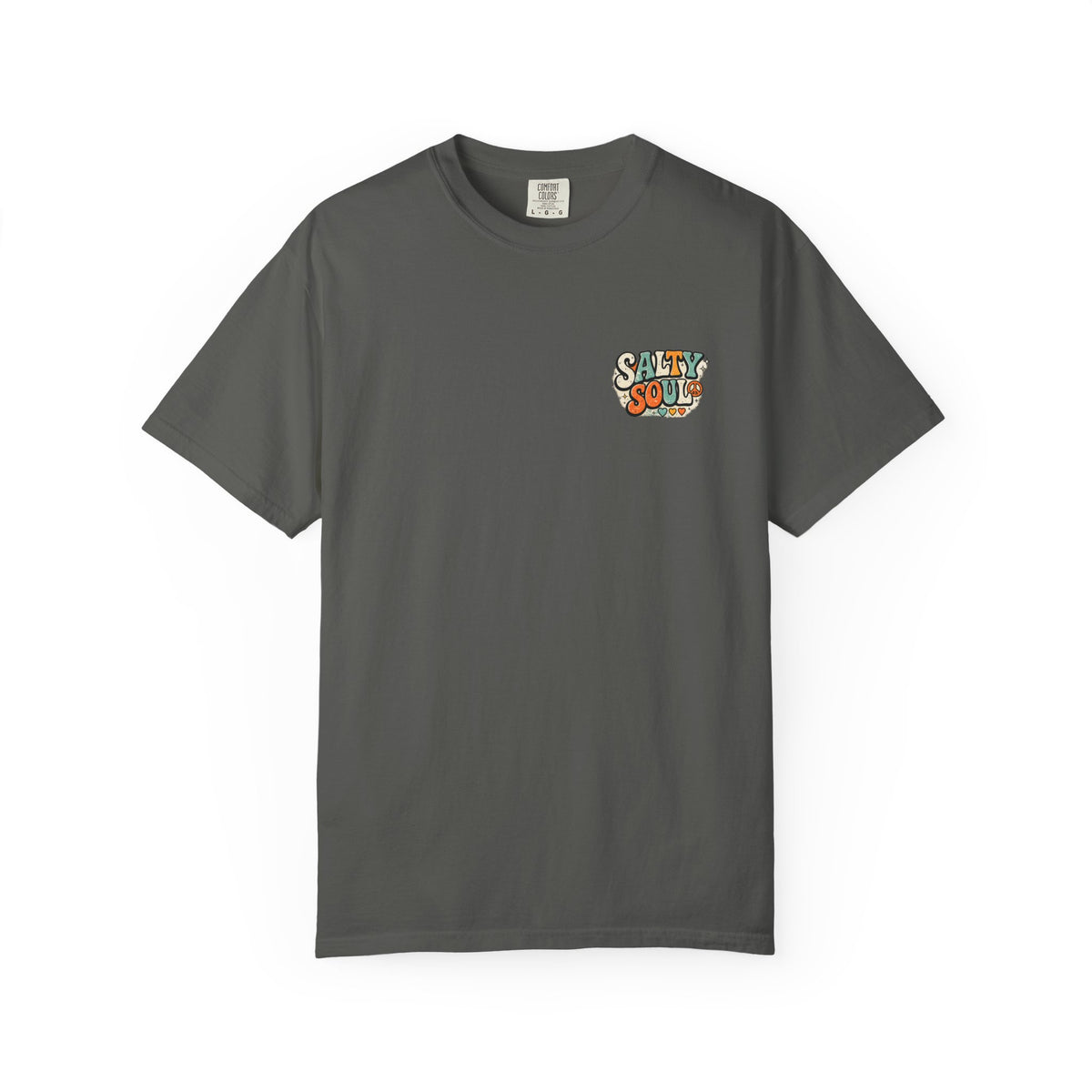 Salty Soul Vintage Surf T-Shirt — Retro 70s Beach Palm & Sunflower Graphic