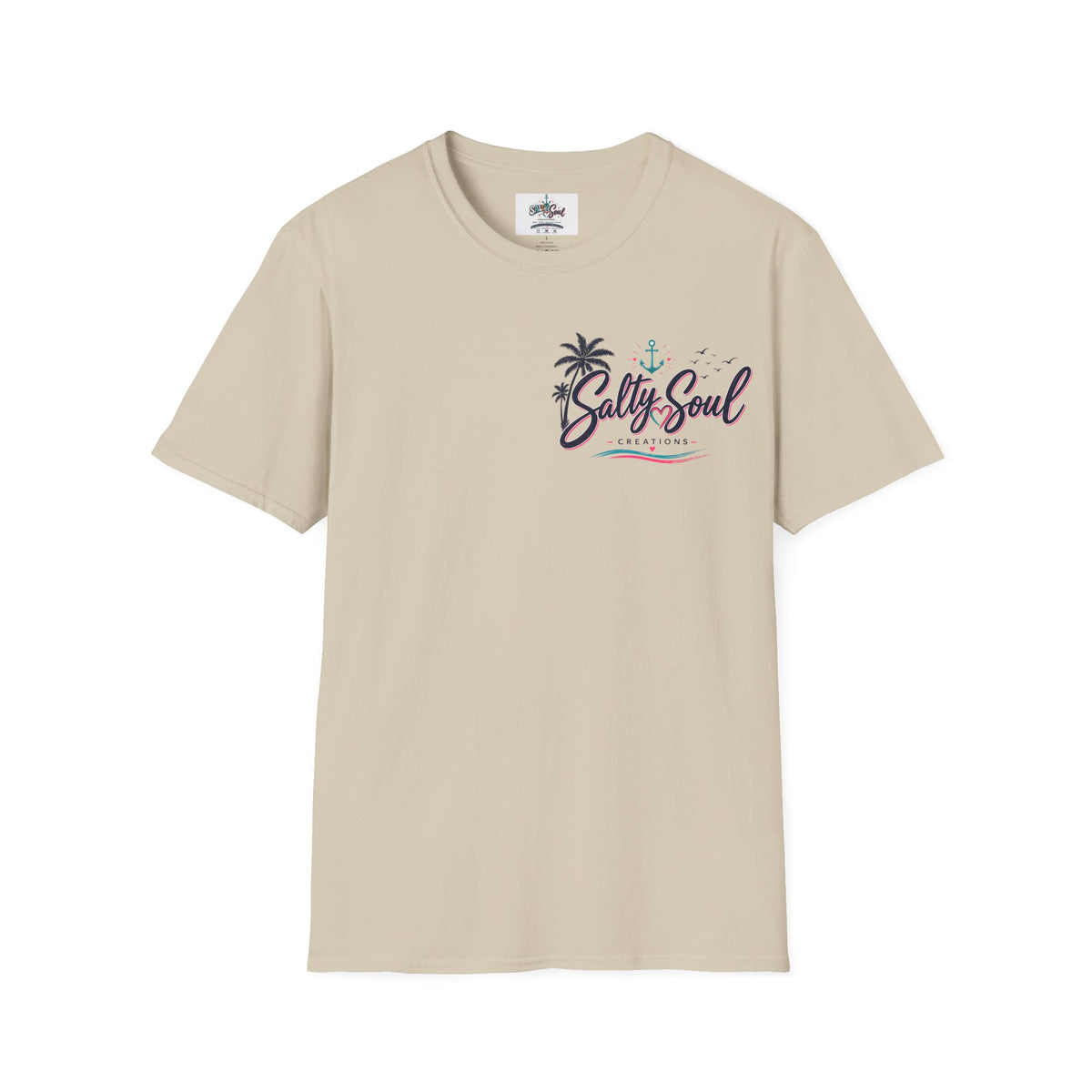Salty Soul Beach T-Shirt — Palm Tree Coastal Graphic Tee