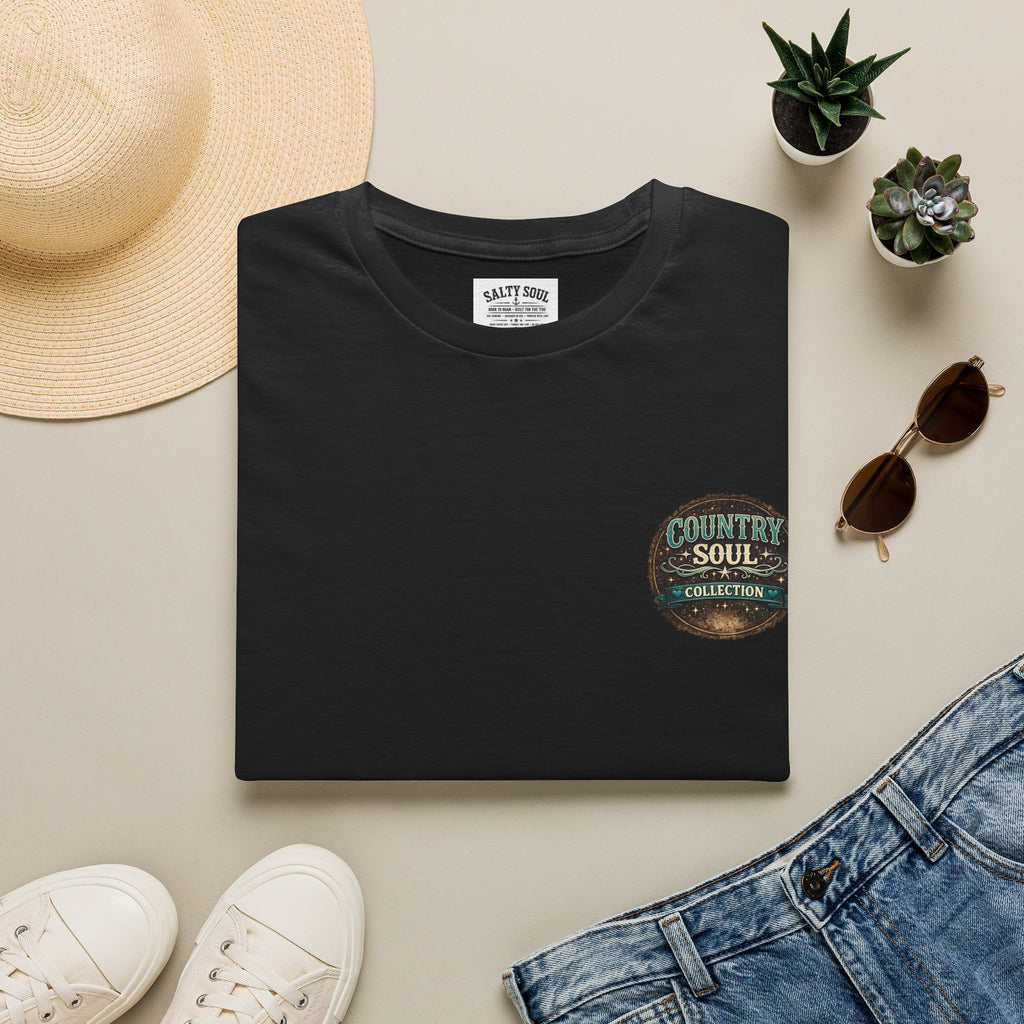 Country Soul Logo T-Shirt — Vintage Rustic Chest Pocket Tee