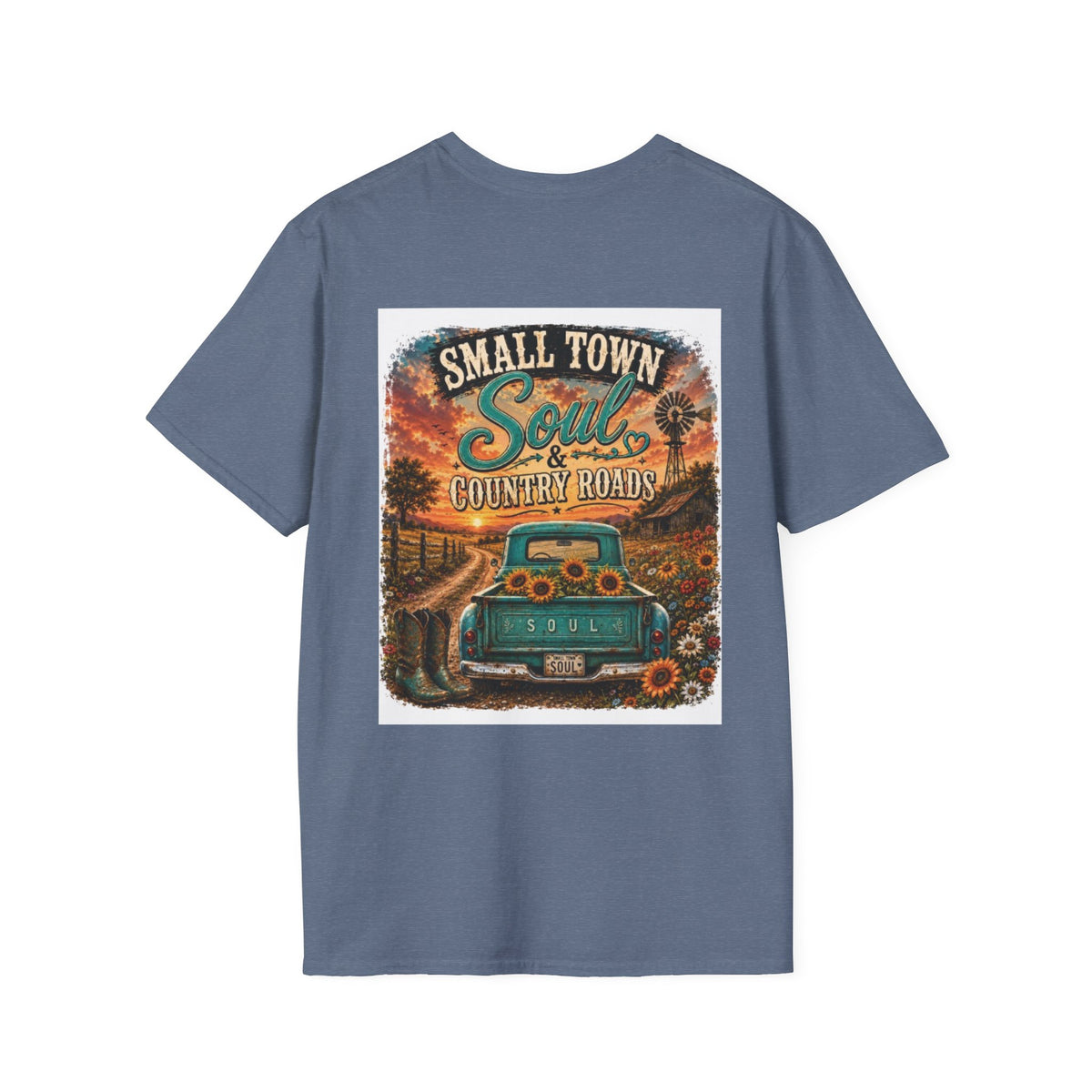 Country Soul Vintage Logo T-Shirt — Rustic Retro Pocket Tee