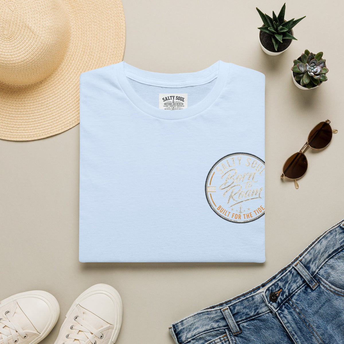 Salty Soul "Born to Roam" Beach Graphic T-Shirt
