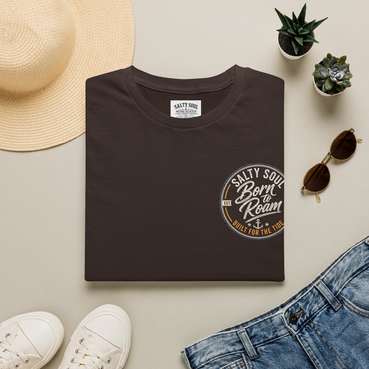 Salty Soul "Born to Roam" Beach Graphic T-Shirt