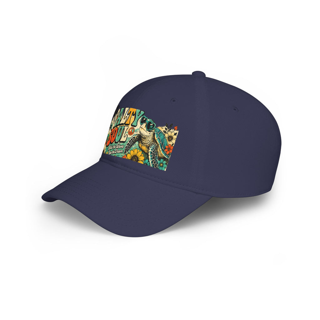 Salty Soul Turtle Baseball Cap – Retro Beach Vibe Sun Hat