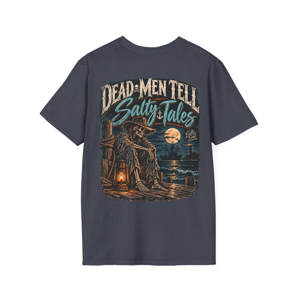Salty Soul Pocket Tee — Deam Men Tell Skull Chest Graphic T-Shirt