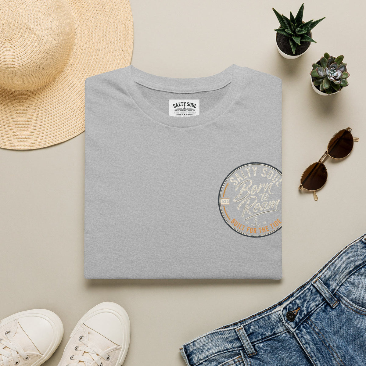 Salty Soul "Born to Roam" Beach Graphic T-Shirt