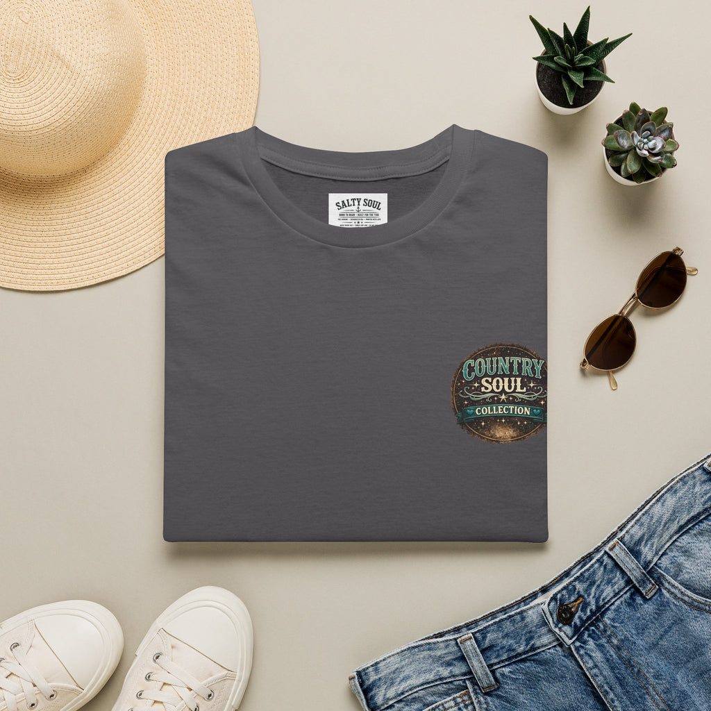 Country Soul Logo T-Shirt — Vintage Rustic Chest Pocket Tee
