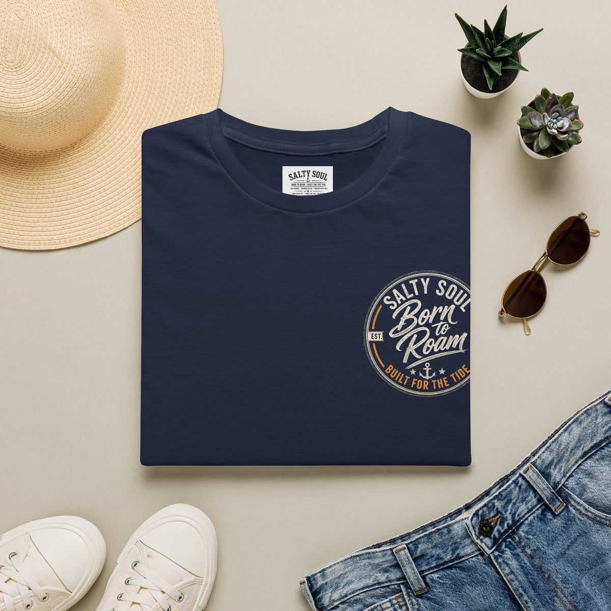 Salty Soul "Born to Roam" Beach Graphic T-Shirt