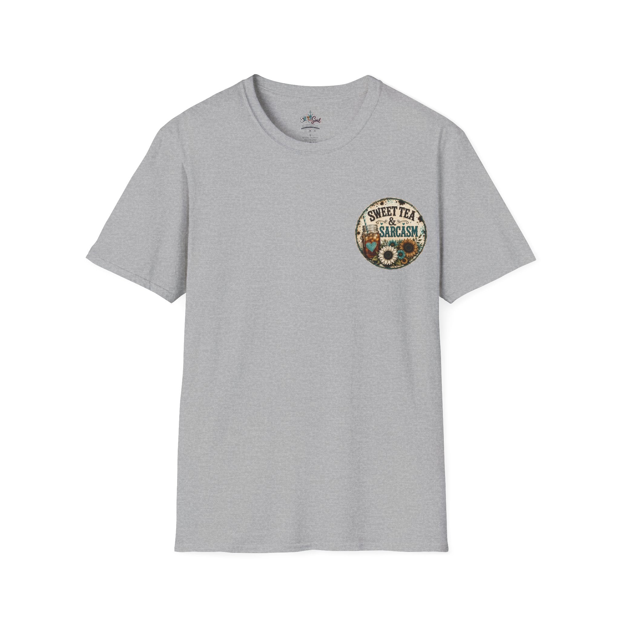 T-Shirt — 'Sweet Tea & Sarcasm' Southern Vintage Graphic Tee
