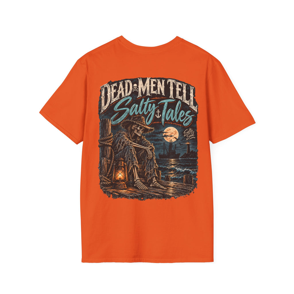 Salty Soul Pocket Tee — Deam Men Tell Skull Chest Graphic T-Shirt