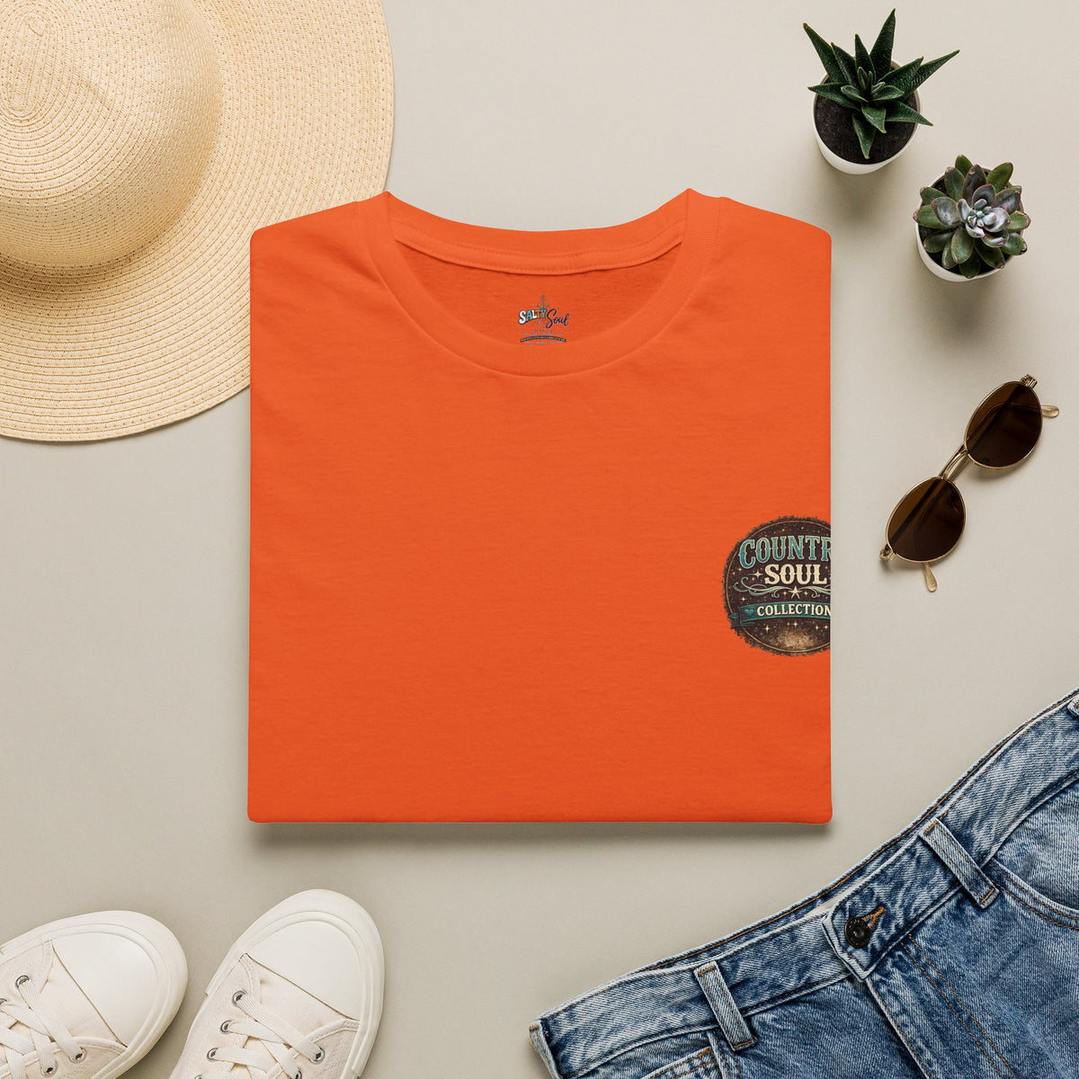 Country Soul Collection Pocket Tee — Vintage Rustic Logo T-Shirt