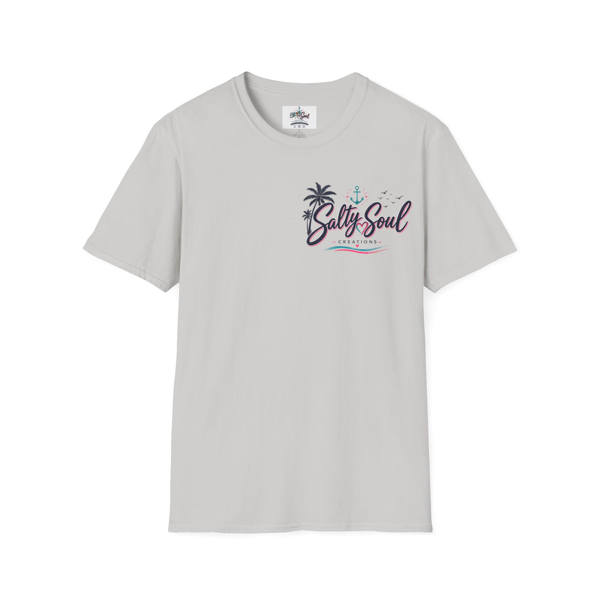 Salty Soul Beach T-Shirt — Palm Tree Coastal Graphic Tee